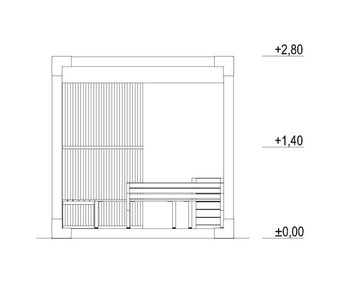 aiapergola 44404 joonise vaade küljelt koos mõõtudega