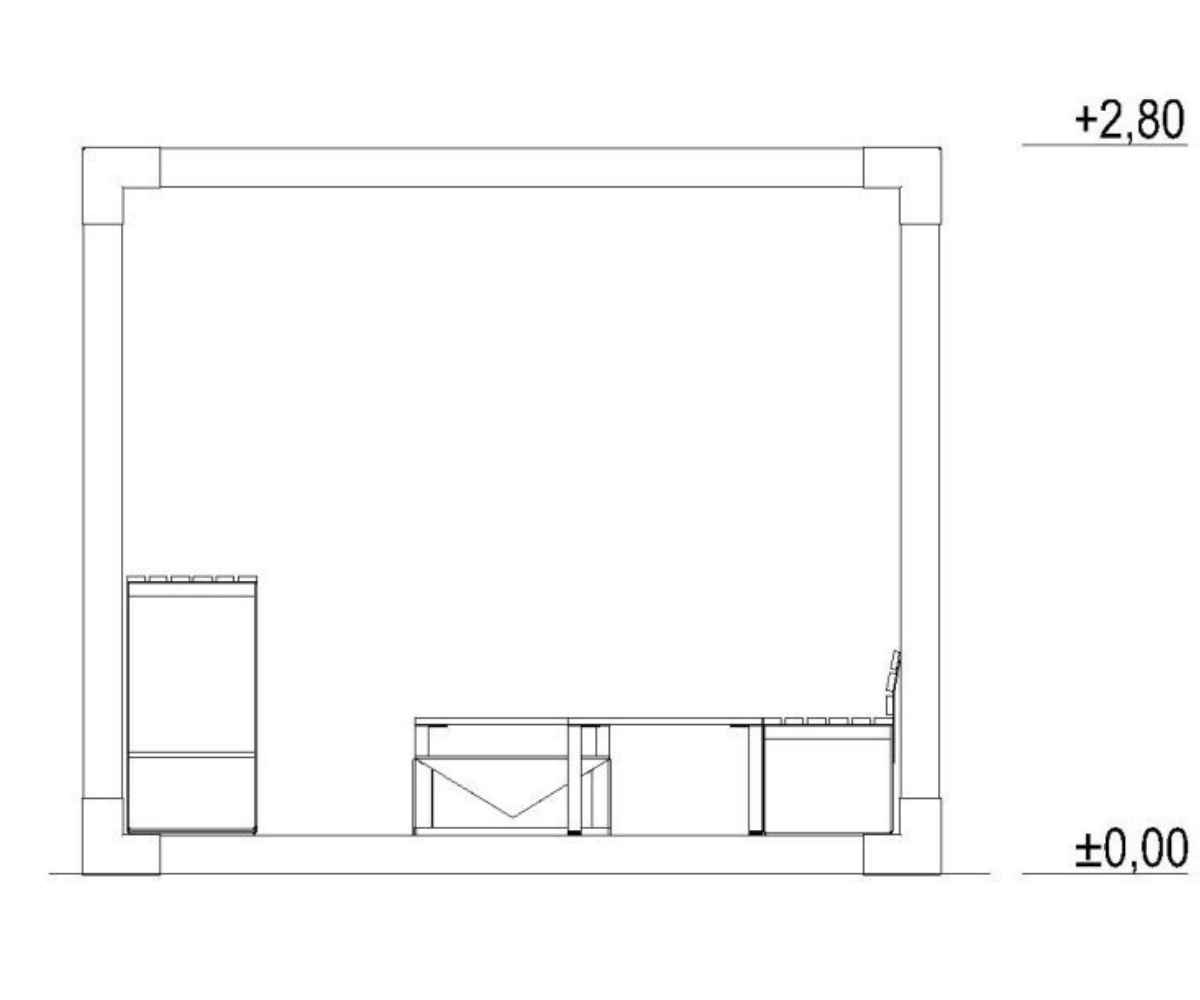 aiapergola 44406M joonis külgvaates koos kõrgustega