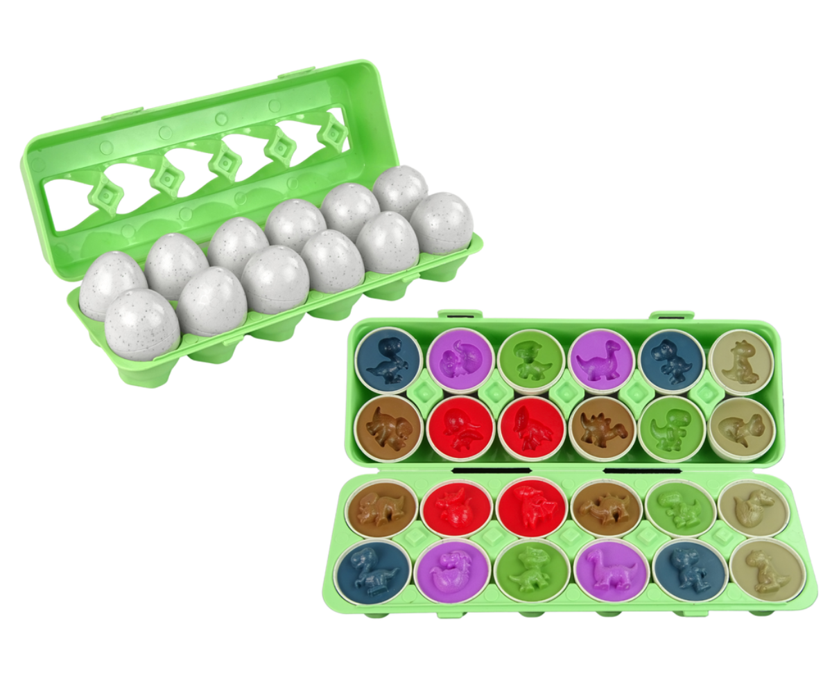 Plastikust munad munakarbi sarnases hoiukarbis.