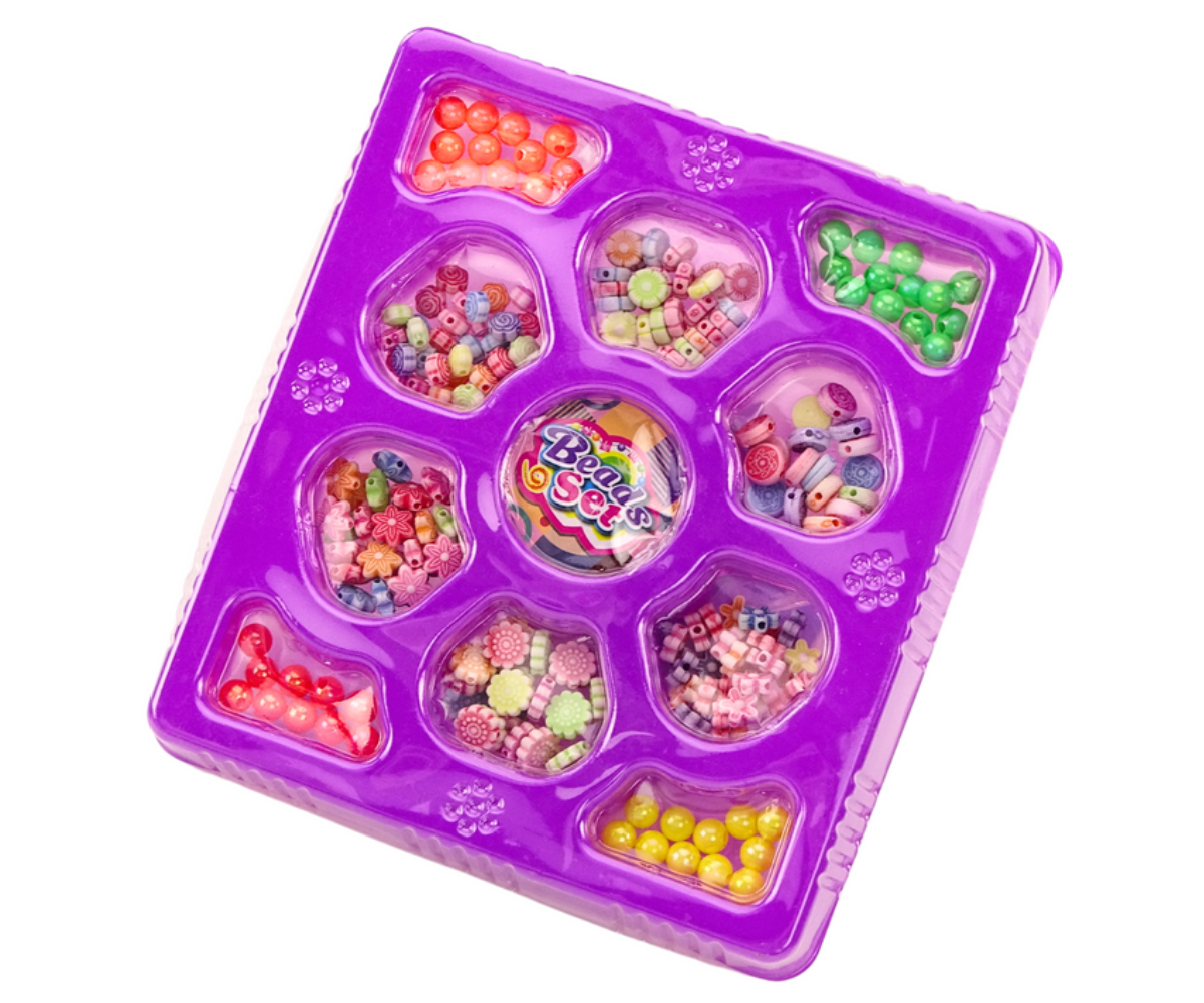 Loov meisterdamiskomplekt käevõrude ja kaelakeede tegemiseks.