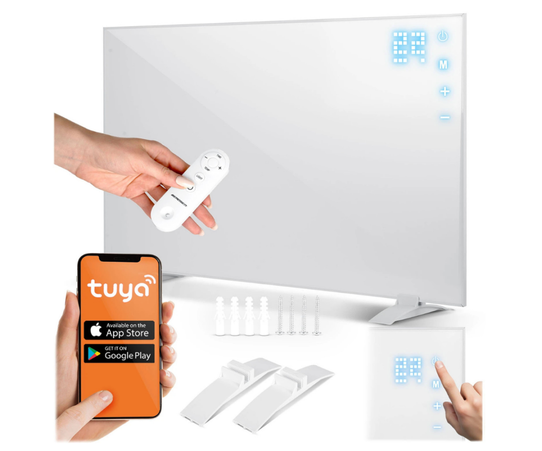 Berdsen BD-981 infrapuna küttepaneel täielikus komplektis koos puldi ja jalgadega.