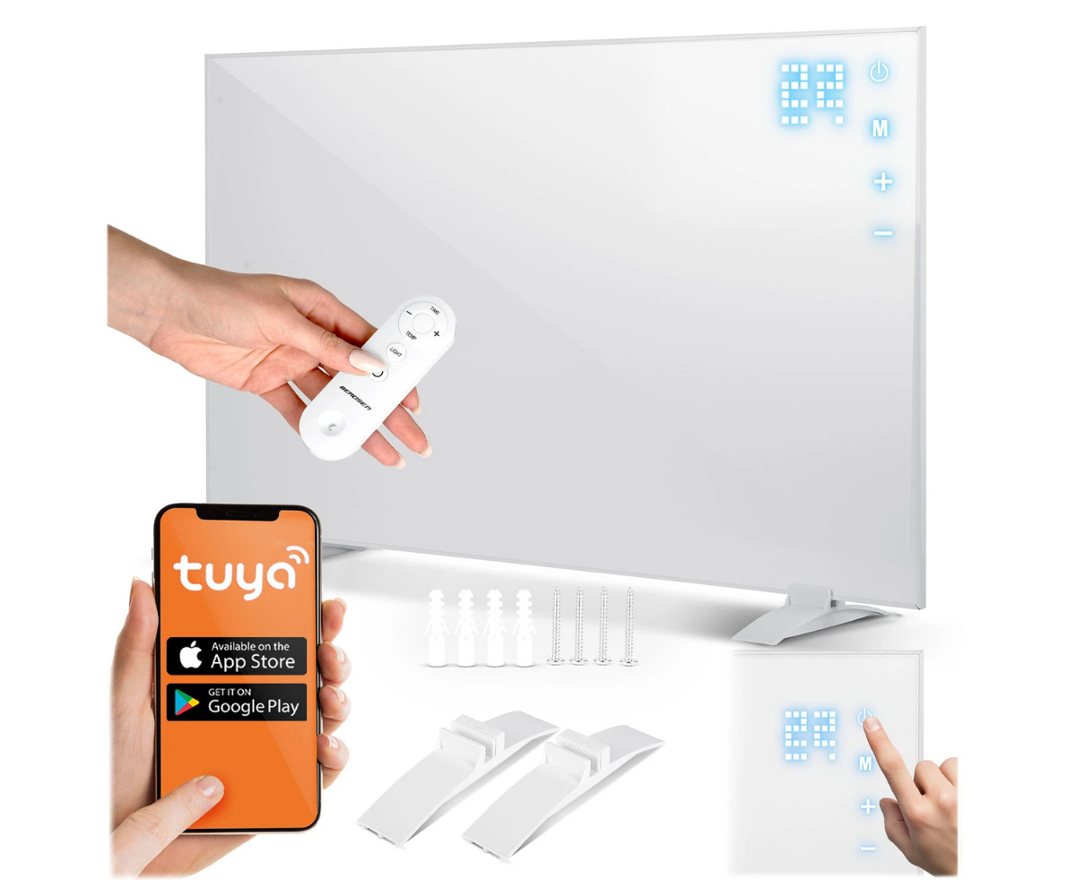 Berdsen BD-981 infrapuna küttepaneel täielikus komplektis koos puldi ja jalgadega.