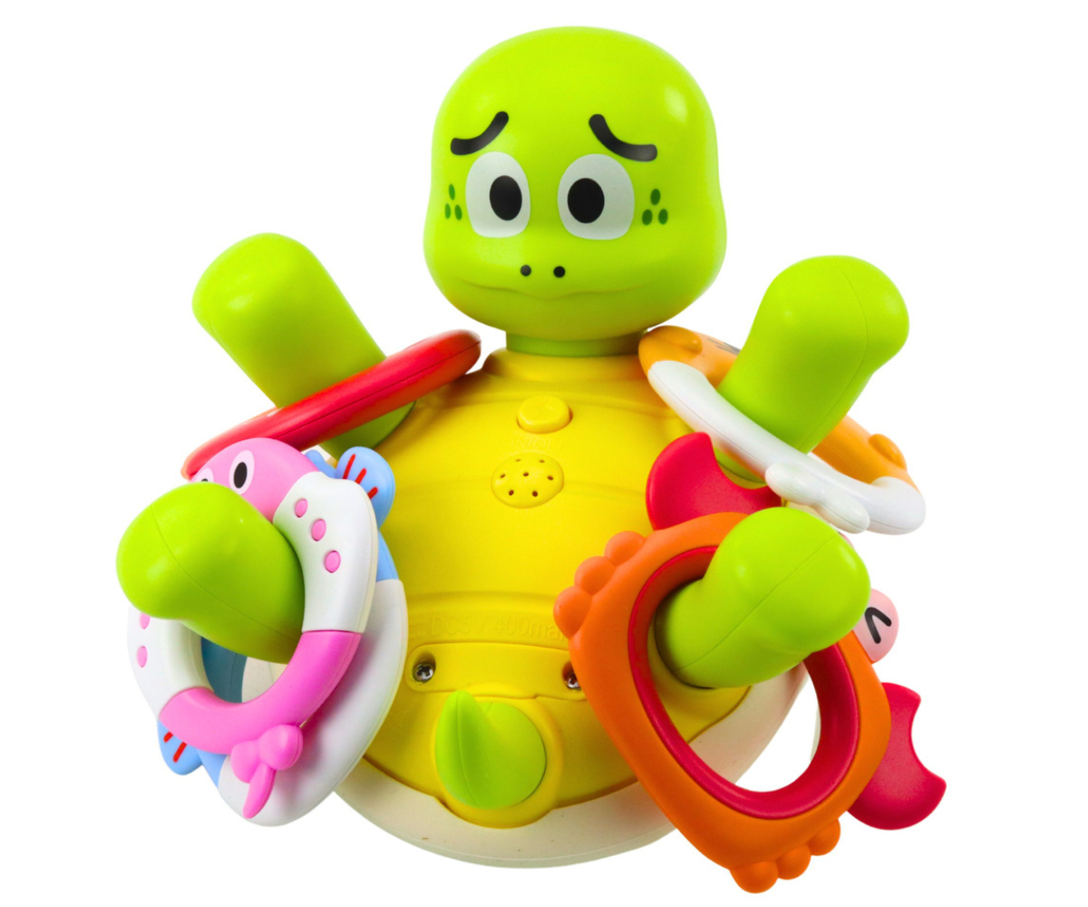 Lastele mõeldud veemänguasi kilpkonn purskkaevu funktsiooniga