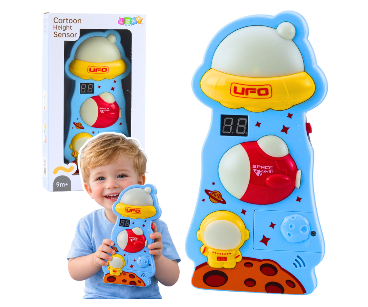 Lõbus ja hariv pikkusemõõtja lastele LED-ekraani ja helidega