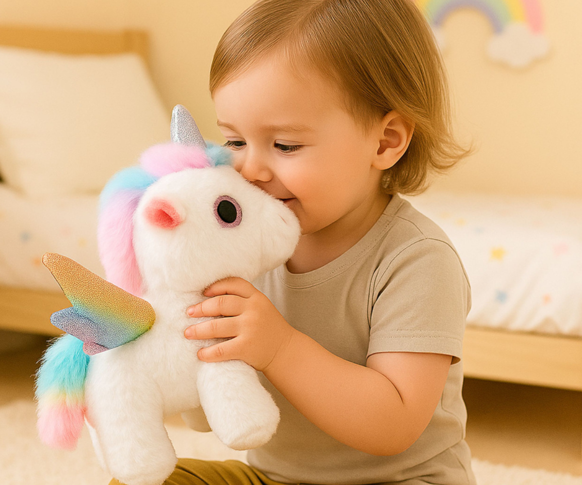 Interaktiivne Unicorn Plush mänguasi, mis liigub ja teeb häält