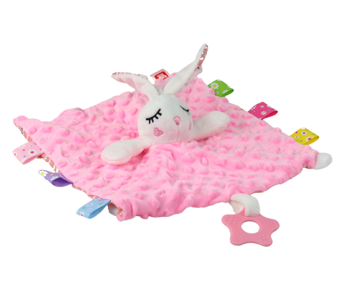 Multifunktsionaalne beebikaisukas – tekk, närimislelu ja kõrin ühes.