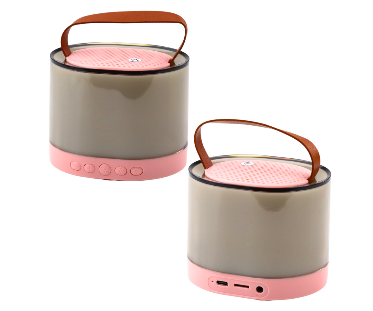 Bluetooth karaokekomplekt RGB-valgustusega – kompaktne ja kaasaskantav.