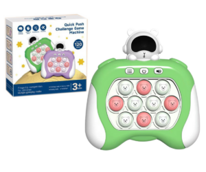 Laste reaktsiooni- ja mälumäng patareitoitel konsooliga.