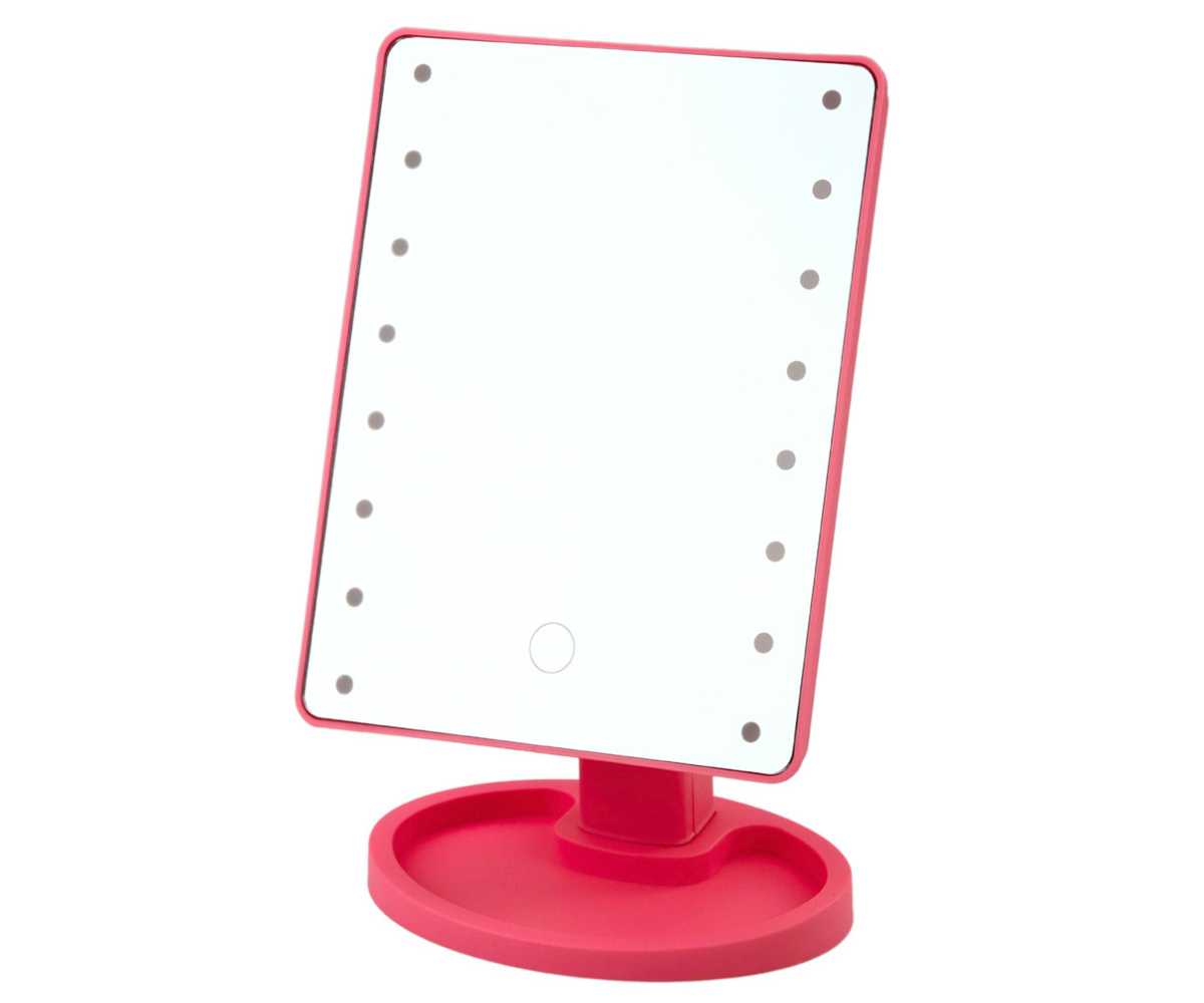 360 kraadi pööratav LED kosmeetikapeegel alusega