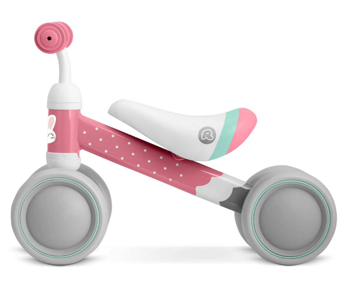 Kompaktne 49 cm pikkune jooksuratas väikesele lapsele.