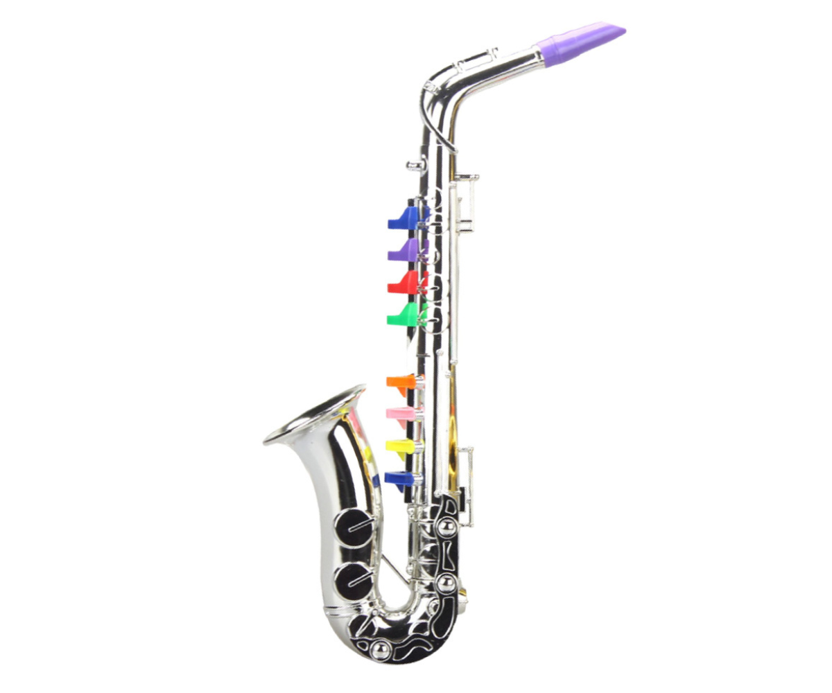 Muusikainstrument lastele – plastist mängusaksofon