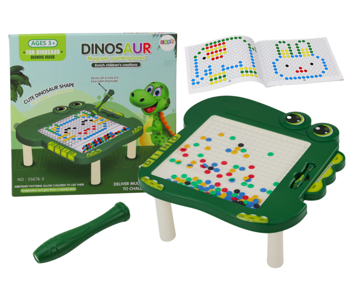 Laste magnettahvel värviliste helmestega – korduvkasutatav ja lõputult lõbus mäng