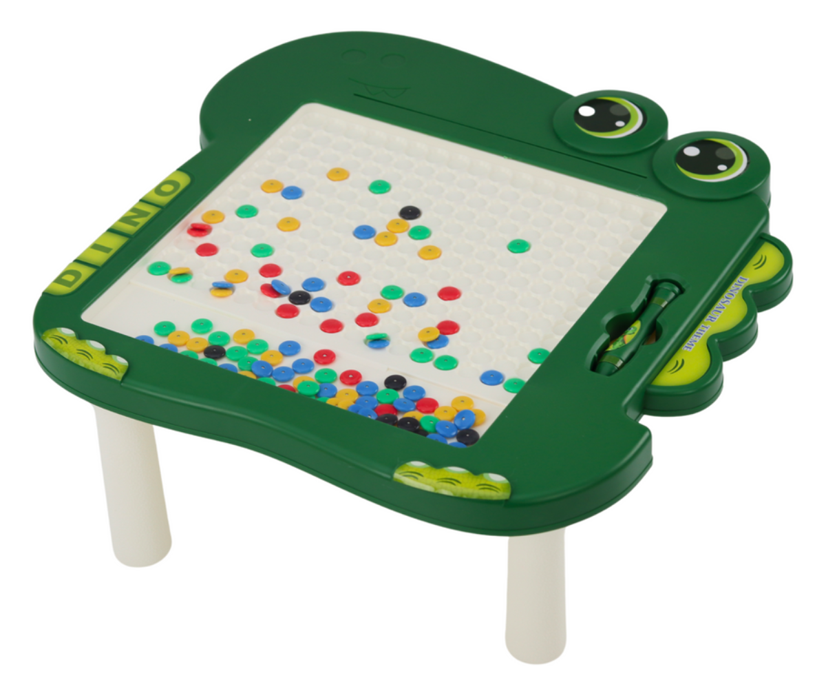 Stabiilne dinosauruse disainiga joonistuslaud – ideaalne peenmotoorika arendamiseks