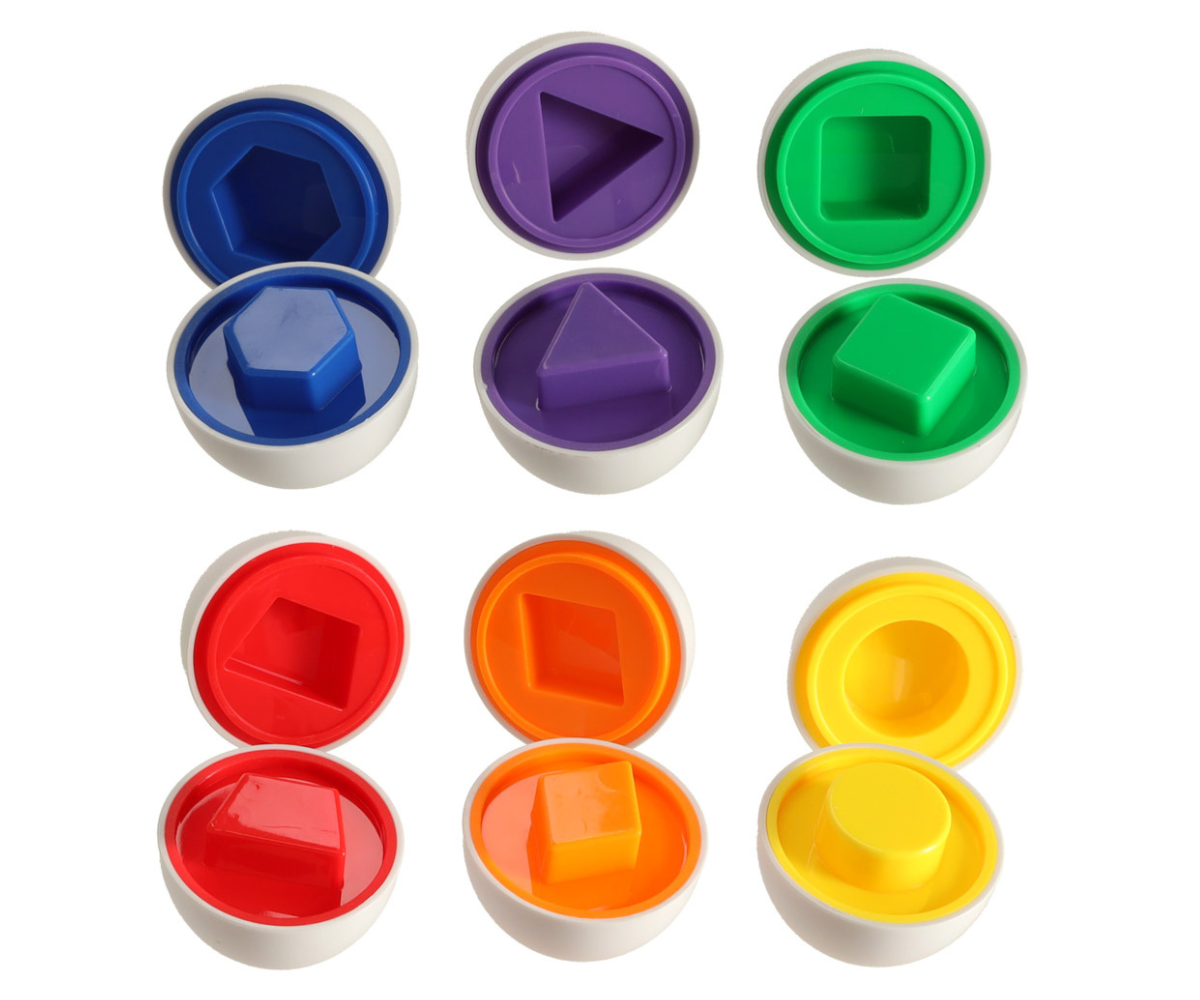 Õppepuzzle munakujuliste detailidega Montessori stiilis