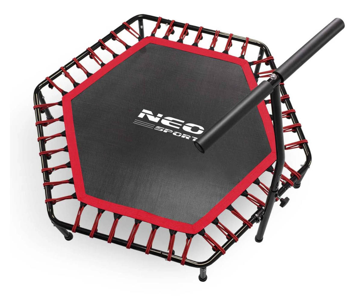 Neo-Sport batuudi 6-kordselt õmmeldud hüppematt ja elastsed rihmad
