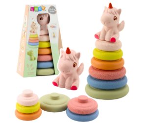 Ükssarviku teemaline ECO sensoorne püramiid motoorika arendamiseks