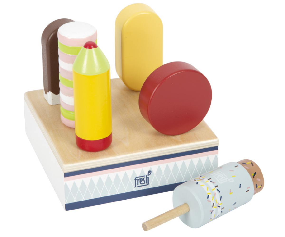 small foot originaalpakend koos puidust jäätisekomplektiga