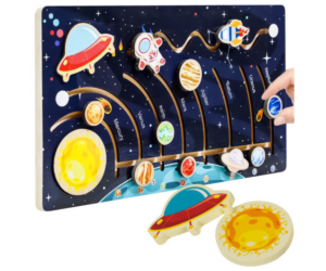Kosmoseteemaline puidust pusle – ideaalne kingitus väikesele avastajale