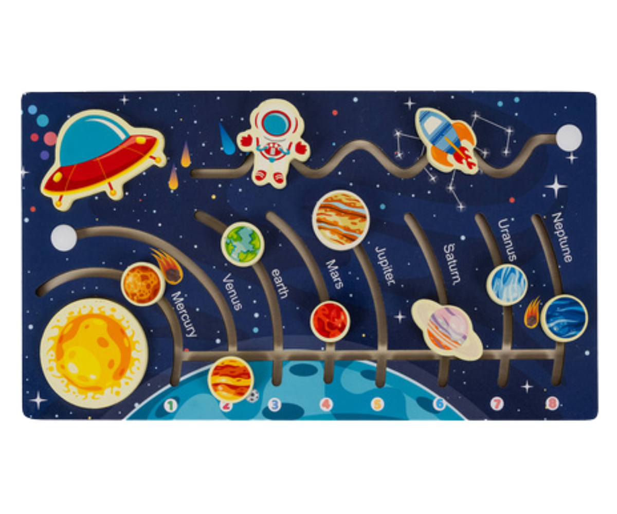 Värviline päikesesüsteemi pusle arendab loogikat ja peenmotoorikat