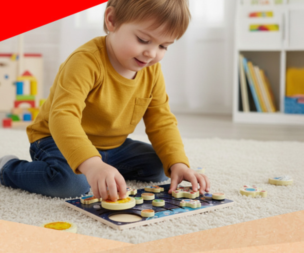 Puidust päikesesüsteemi pusle Kruzzel – hariv kosmoseteemaline mäng