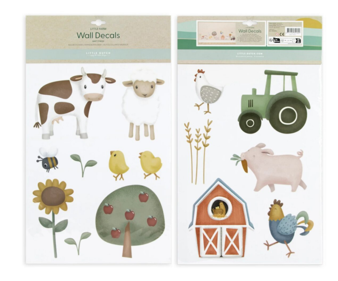 Kvaliteetsed mattviimistlusega Little Dutch seinakleebised