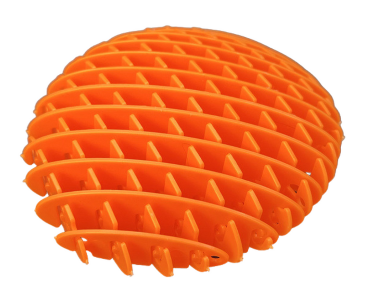 CE-sertifikaadiga oranž fidget-mänguasi käe treenimiseks ja lõõgastumiseks.