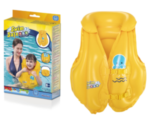 Bestway laste ujumisvest pakendis mõõdus 14 × 19 × 4 cm.