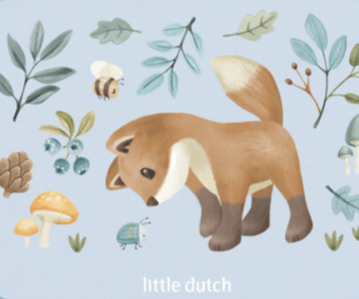 Little Dutch Forest Friends toidukarp lastele kolme sektsiooniga