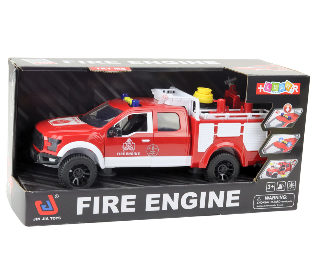 Tuletõrjeauto veepihustuse, valgus- ja heliefektidega – realistlik päästeauto lastele