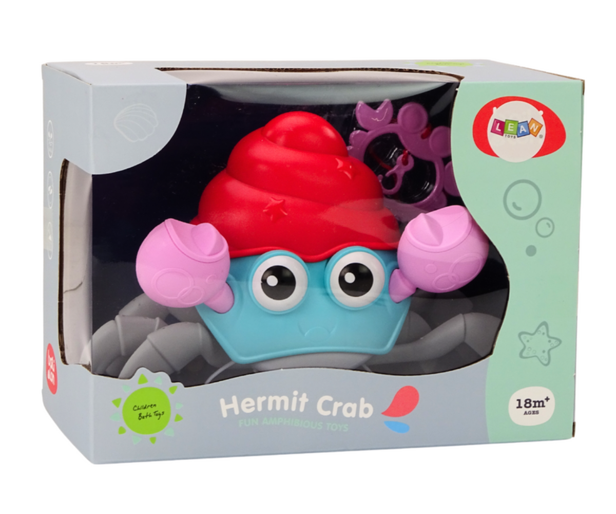 Värviline üleskeeratav kõndiv krabi – eestvaade.