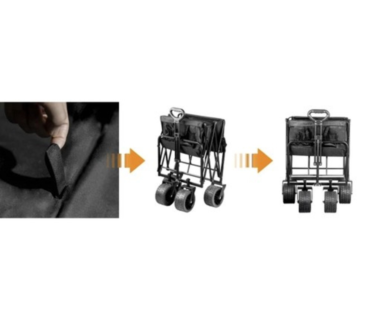 Kokkupandav transpordikäru 75L - Gardlov kokkupaneku protsess näidatud samm-sammult.