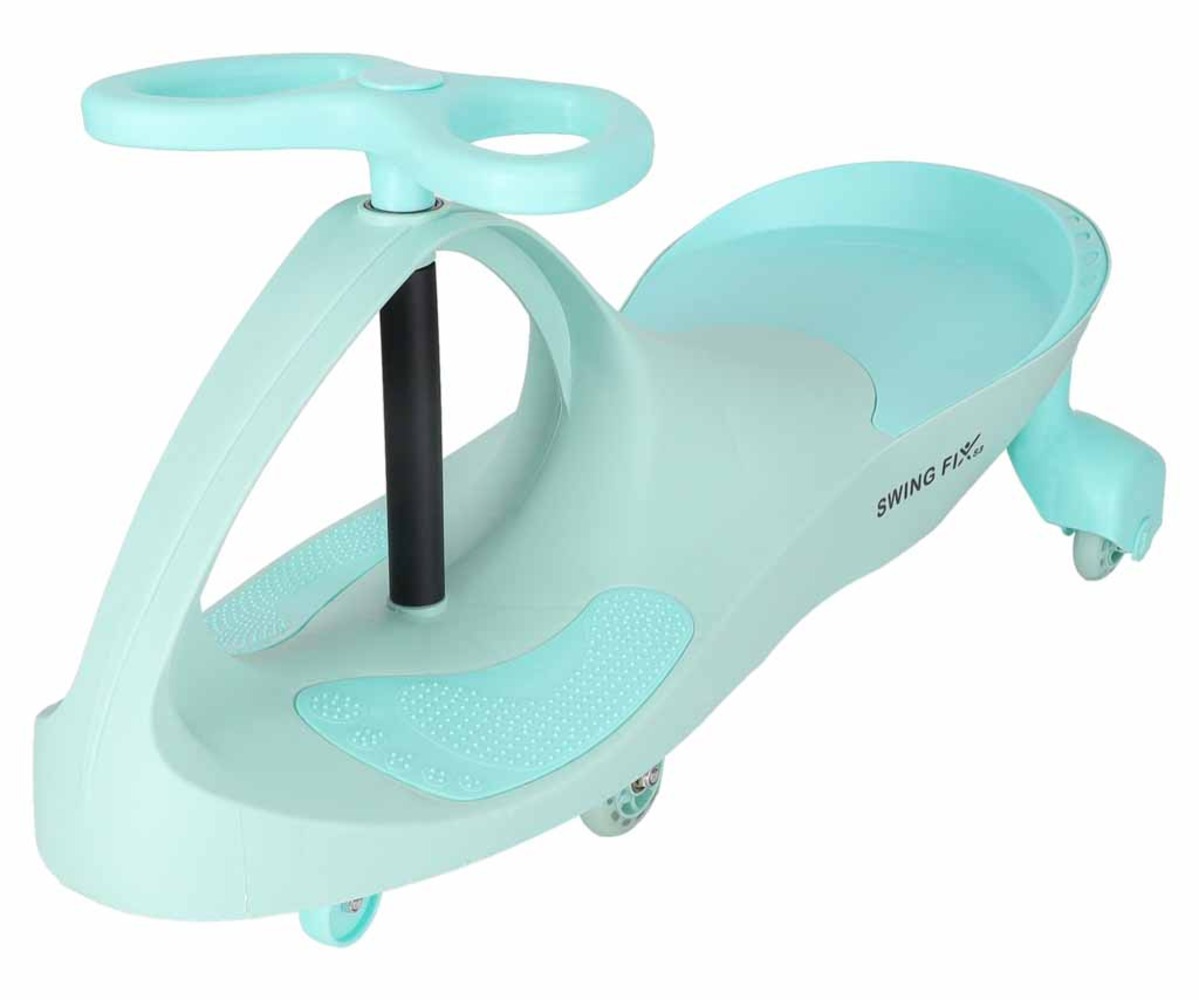 Pealeistutav vingerdav auto LED-rattatuled - mündiroheline, esitledes detailsust ja disaini.