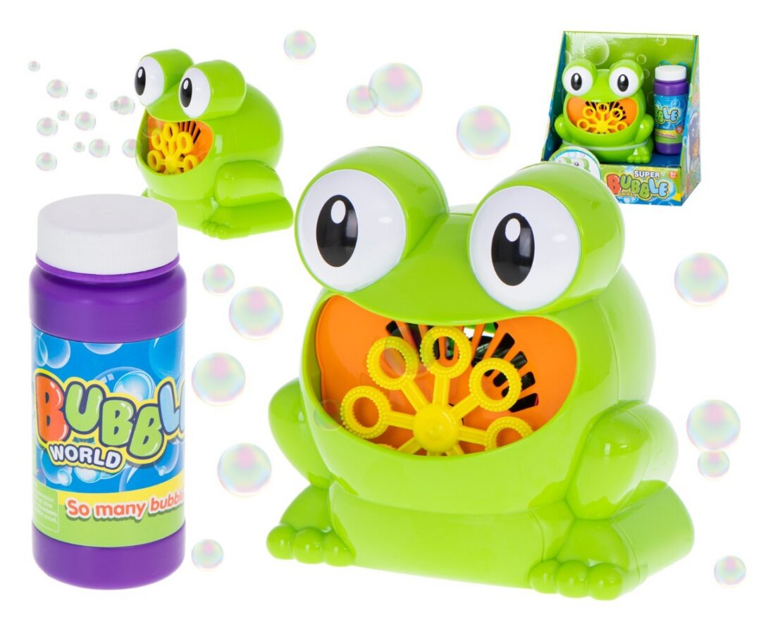 Seebimullimasin Konn koos mullivedelikuga, mis toodab palju seebimulle