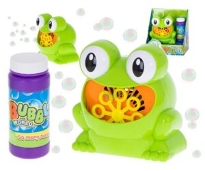 Seebimullimasin Konn koos mullivedelikuga, mis toodab palju seebimulle