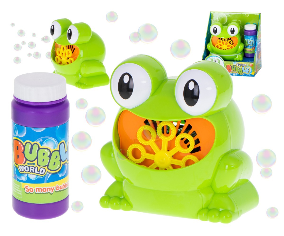 Seebimullimasin Konn koos mullivedelikuga, mis toodab palju seebimulle