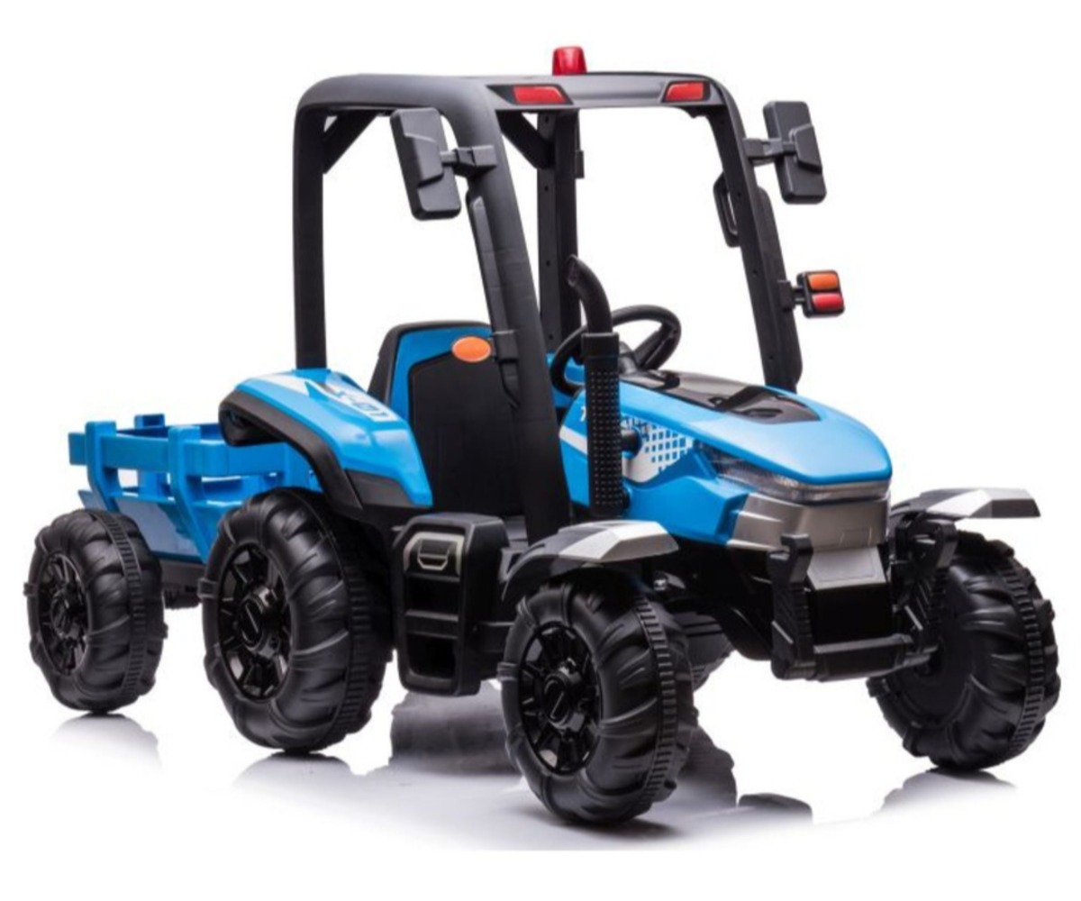 Laste elektriline traktor BLT-206 (2x200W) – sinine, esiosa vaade