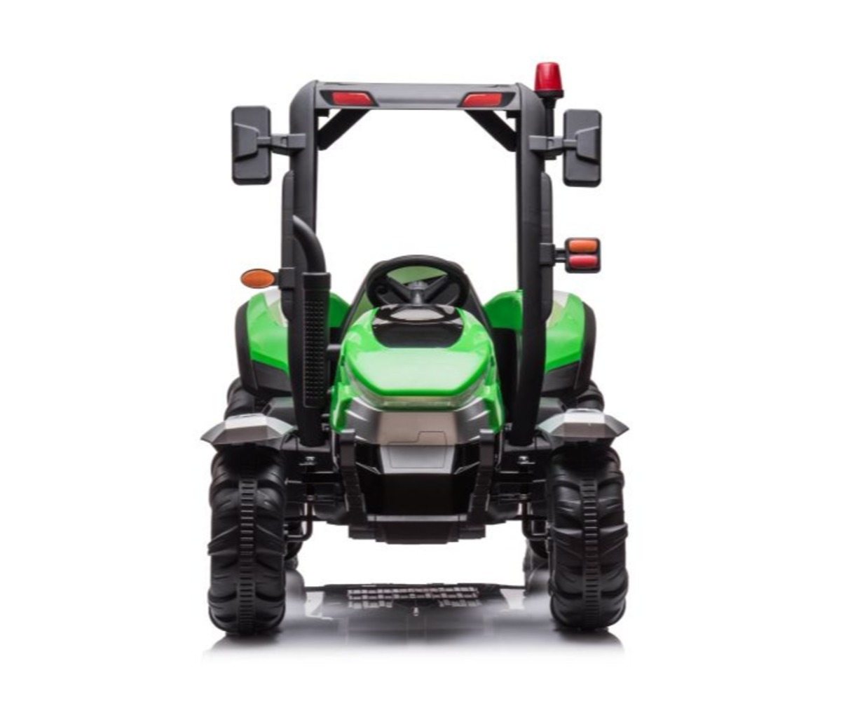 Tagakülg laste elektrilisest traktorist järelkäruga BLT-206 (2x200W) – roheline.