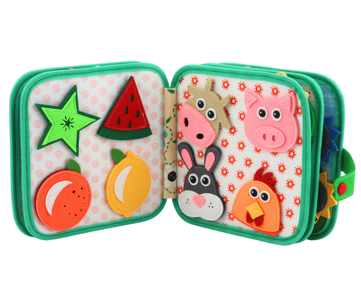 Laste vildist tegevusraamat lehmamotiivi ja liigutatavate osadega