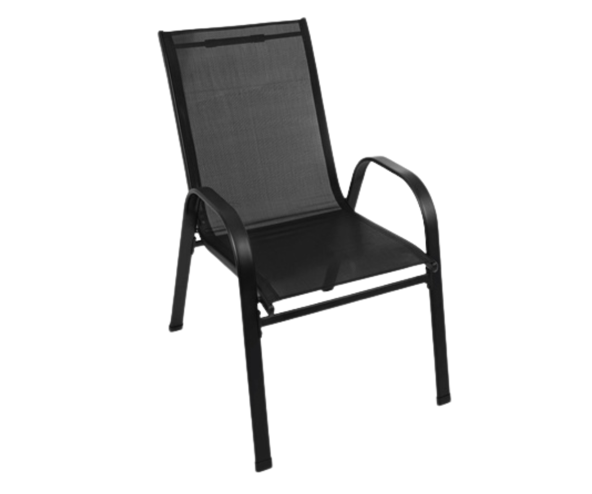 Virnastatavad mustad aiatoolid igapäevaseks kasutamiseks õues