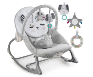 Hall lamamistool beebile turvarihmade, mängukaare ja vibratsioonifunktsiooniga