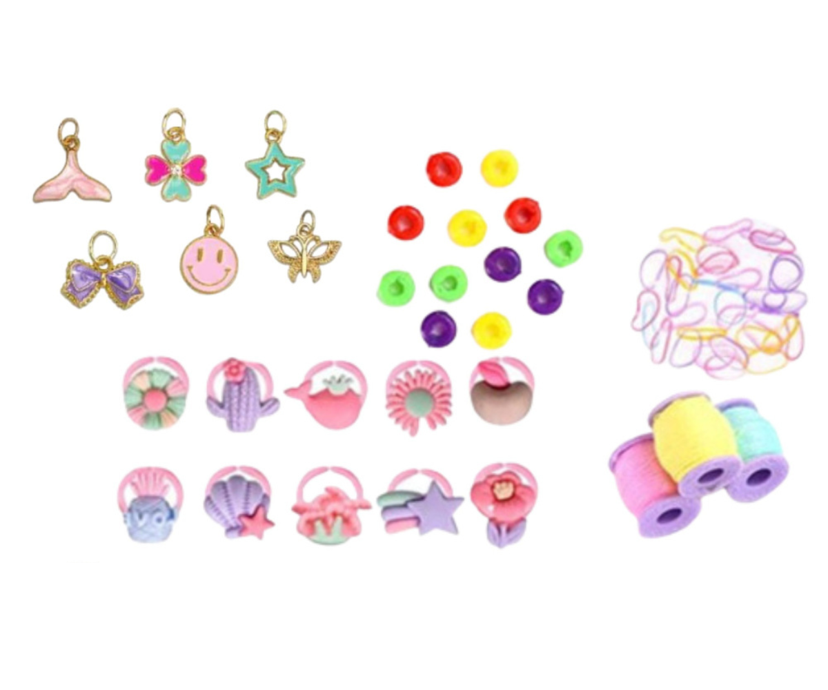 Laste meisterdamiskomplekt peavõrude kaunistamiseks ükssarviku teemal