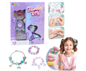 Ehete valmistamise komplekt pärlite ja merineitsi sabakujulise klambriga