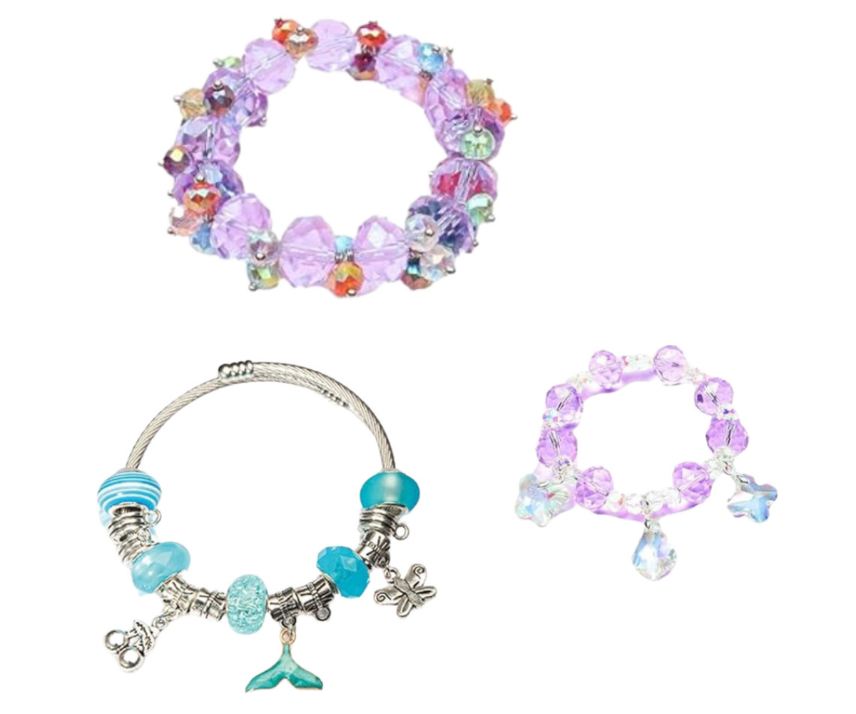 Värviline mereteemaline ehteloomise komplekt loominguliseks mänguks