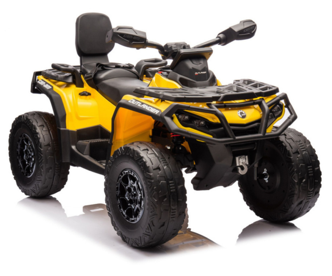Elektriline laste ATV Can Am Outlander 4x4 DK-CA005 kollases värvitoonis