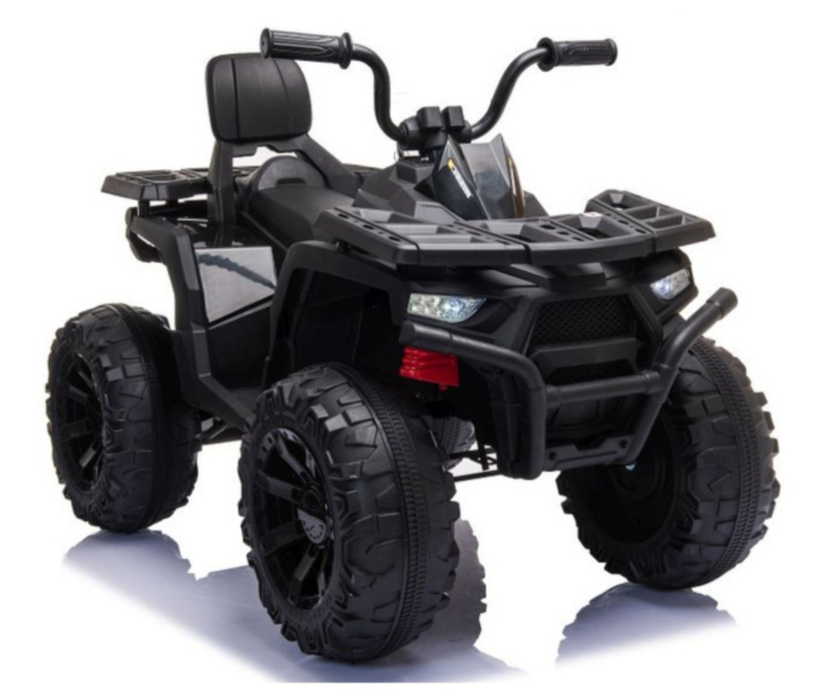 Must elektriline ATV lapsele kiire ja aeglase sõidurežiimiga