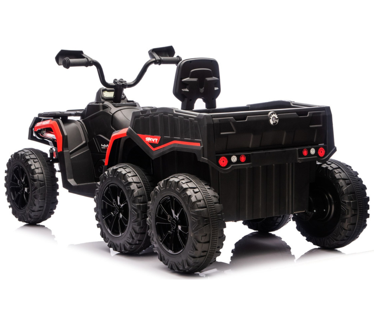 JC606 24V 4x4 punane ATV haagise ja 3 kiirusrežiimiga