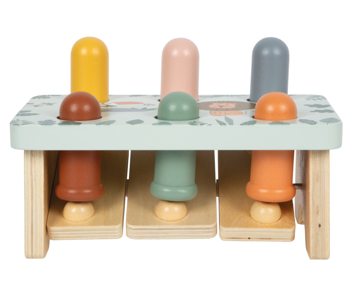 Small foot puidust haamrimäng aktiivseks mänguks ja avastamiseks