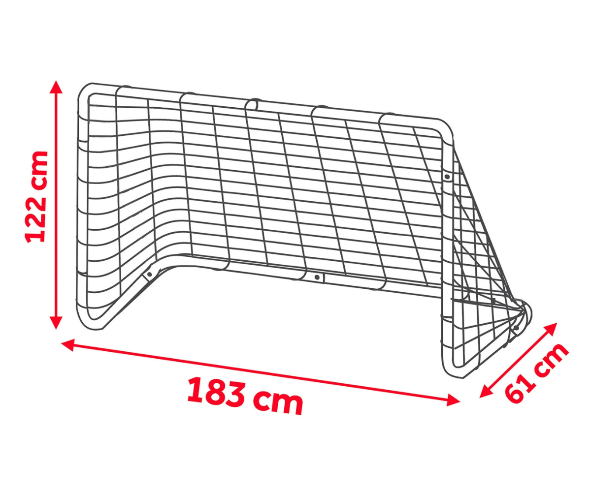 Must Neo-Sport NS-492 183 x 122 x 61 cm värav jalgpallitreeninguks