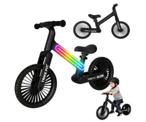 Jooksuratas Trike Fix Glow LED-valgustusega (2+) - must