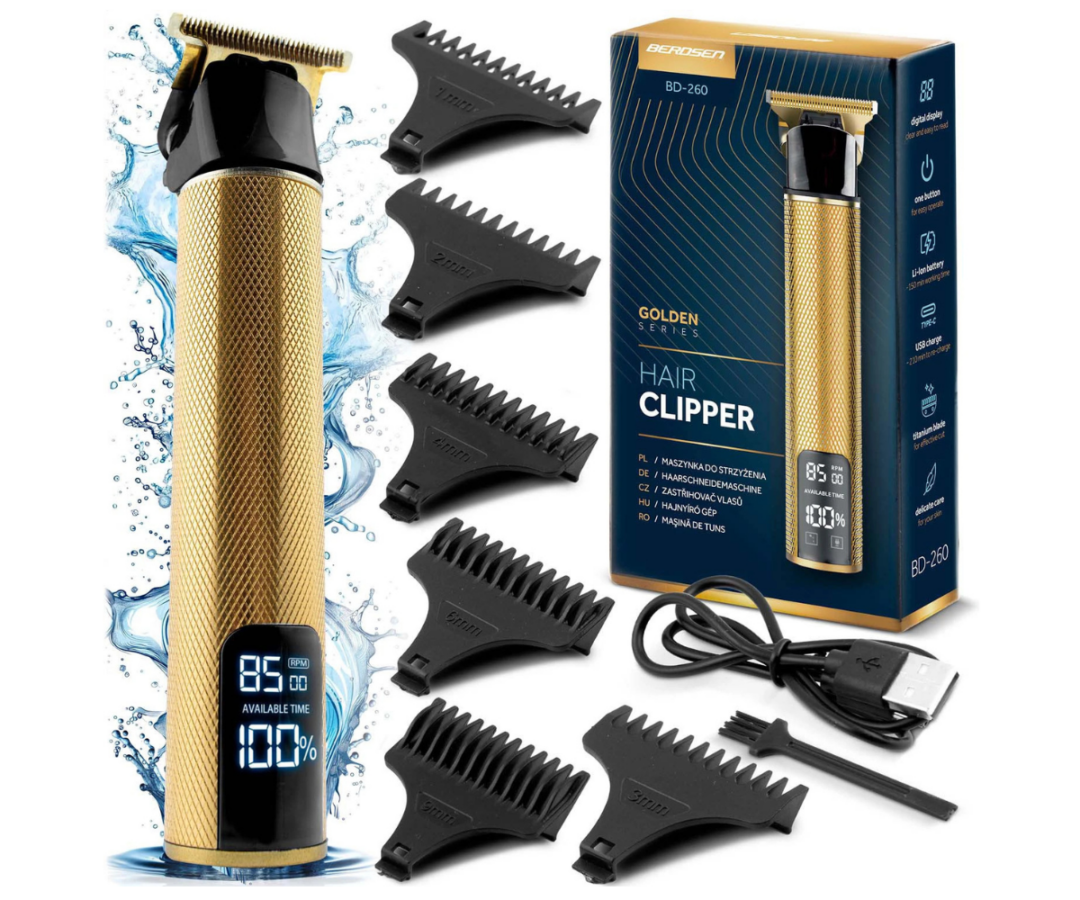 Berdsen BD-260 kuldne juukselõikur ergonoomilise disaini ja pika tööajaga